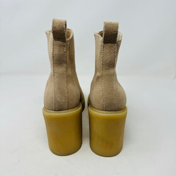 Dolce Vita Celia Tan Suede Lug Sole Ankle Boots Size 8M - Picture 8 of 15